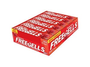 Drops Freegells Cereja Mentol display c/12 - Riclan