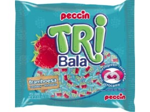 Bala Tribala Recheada Framboesa 500g - Peccin